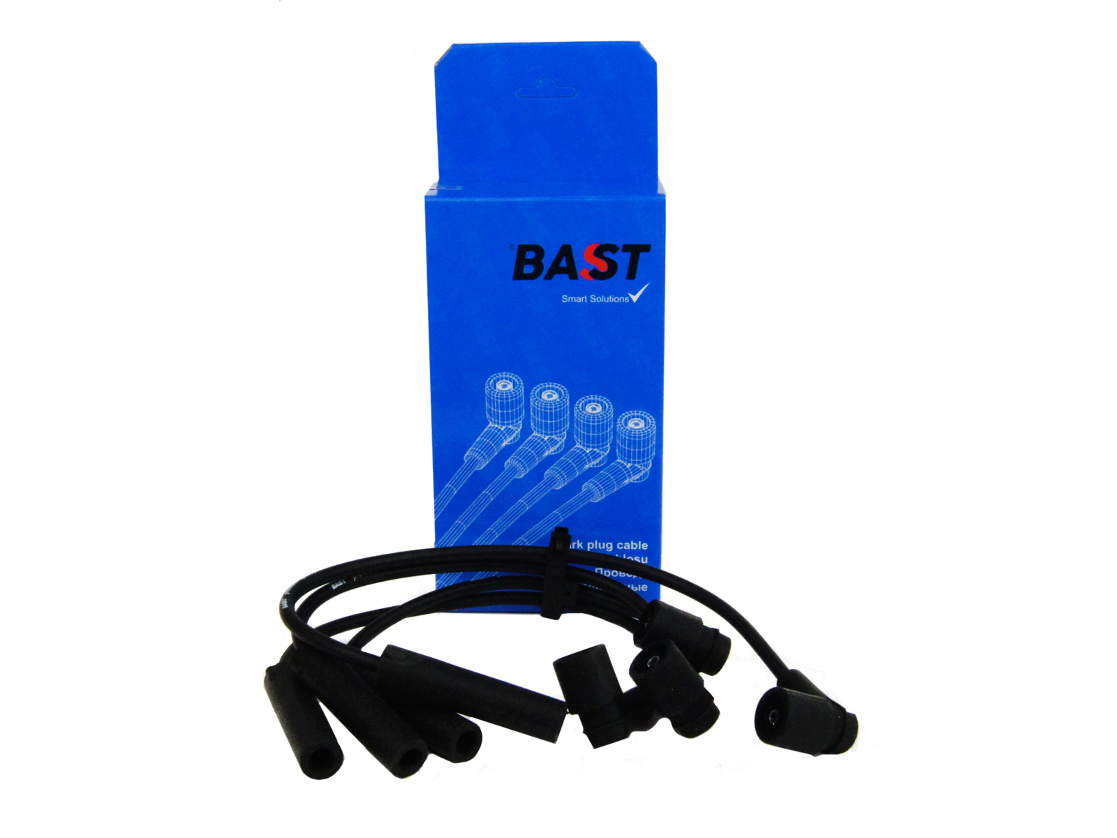 Провода в/в для а/м ВАЗ 2123 (инж. до 2006 г.в.) "BAST" силикон (к-кт)
